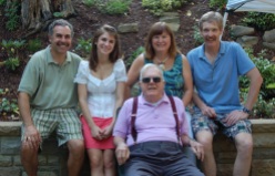 Jessie with her dad, her aunt Vicki Shuttleworth, her godfather, Bill Powell, and her grandfather, Jim Smith.