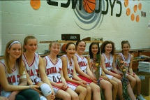 Jessie and grade school basketball team