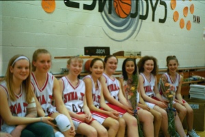Jessie and grade school basketball team